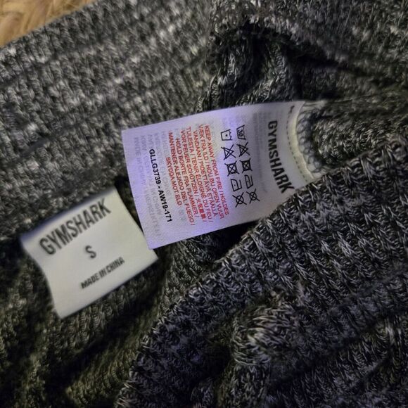 Gymshark Skinny Sweatpants Women’s Small Heathered Marl Gray High‎ Rise Pockets - Picture 5 of 5